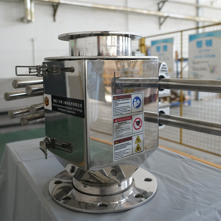 विस्फोट-प्रूफ स्व-सफाई स्थायी चुंबकीय विभाजक, खतरनाक वातावरण के लिए पीएलसी स्वचालित नियंत्रण के साथ