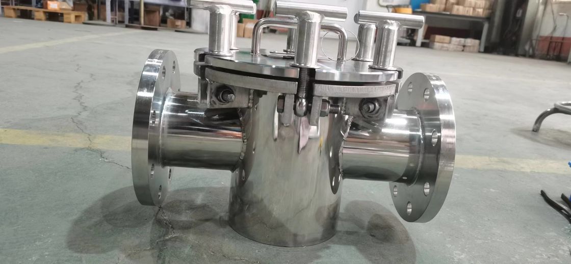 तरल पाइपलाइन प्रकार स्थायी चुंबक विभाजक लौह विभाजक मशीन 304SS 316SS Ti खोल