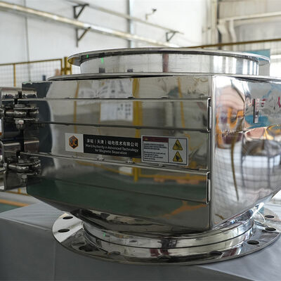 उच्च-प्रवणता स्व-सफाई स्थायी चुंबकीय विभाजक, वायवीय ड्राइव के साथ, निरंतर लौह निष्कासन के लिए